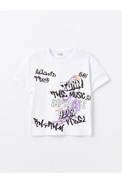 LC Waikiki Tricou oversize pentru băiat cu gât crew