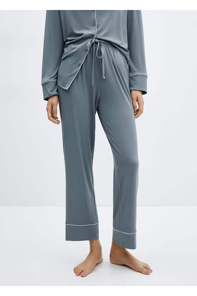 MANGO Woman Set pijama din velur - pantaloni comozi si eleganti