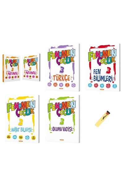 Fenomen Yayıncılık Fenomen Çocuk Matematik 1-2 Türkçe Hayat Bilgisi Fen ve Ok...