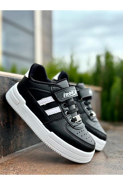 MUGGO Jerry Daily Unisex Children's Guaranteed Elastic and Velcro Comfortable Sneaker Sports Shoes