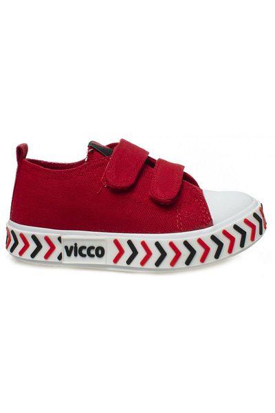 Vicco Linen Red Children's Sports Shoes