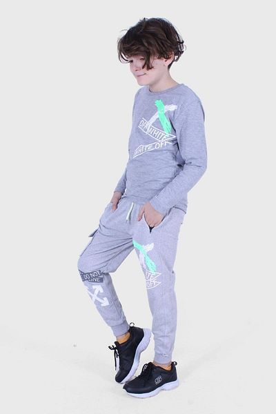 PANİO KİDS X Collection, Σετ αθλητικών φόρμες για αγόρια με στάμπα