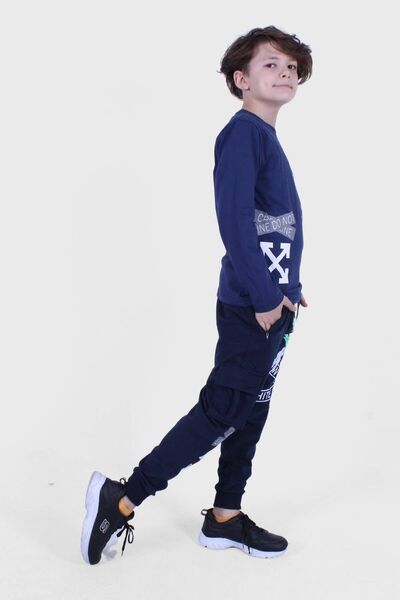 PANİO KİDS X Collection, Σετ αθλητικών φόρμες για αγόρια με στάμπα