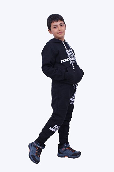 PANİO KİDS Σετ φόρμας 96 κειμένου με στάμπα καγκουρό με κουκούλα για αγόρι