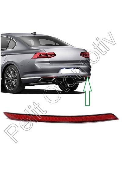 PELİTOTOMOTİV Passat B8 Bumper Right Reflector 3g0945106c 3g0945106d