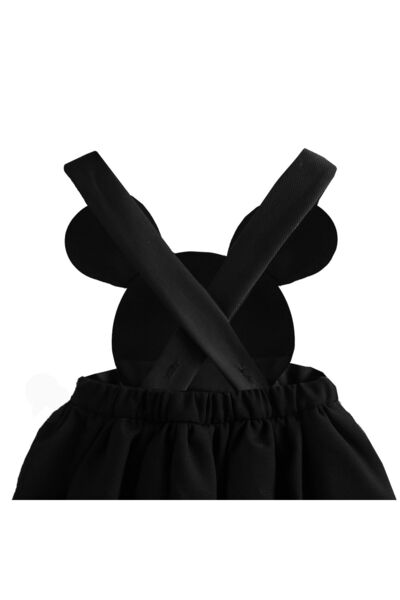 Shecco Babba Girl's Bow Black Tutu Dress, Birthday Dress, Girl's Dress Models 5-10 Years