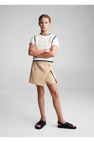 MANGO Kids Σορτς φούστα με τυλιγμένο κόψιμο