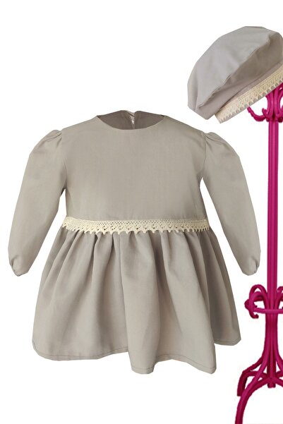 Shecco Babba Дівчача сіра сукня з капелюхом