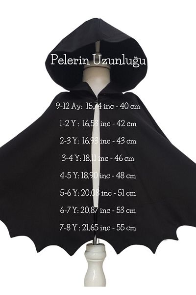 Shecco Babba Children's Bat Cape and Mask Set - Halloween Children's Costume