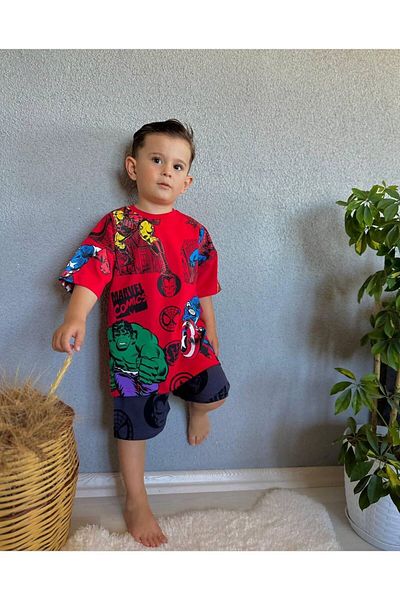 JELİBOOM Marvel Kids Shorts Set - 100% Organic Cotton
