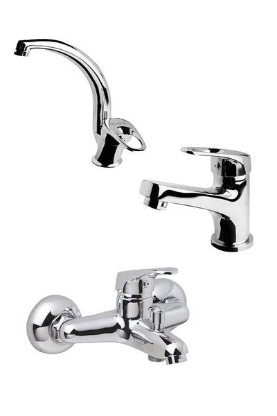 Newarc 3-Piece Smart Battery Set -142731U Luxury Long Sink, Smart Wash Basin142521 and Smart Bathroom142511