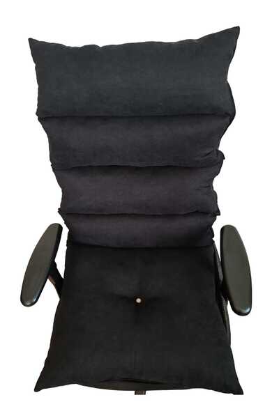 EnkiMed Black Color Orthopedic Gamer Chair Cushion -Office Chair Cushion Back...