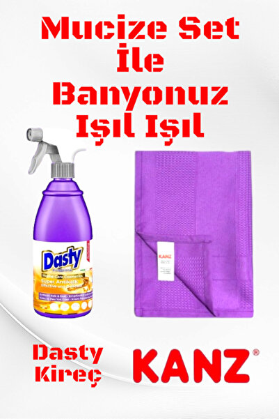 Kanz Alman Mikrofiber Bez 1 Adet, Dasty Kireç 1 Adet