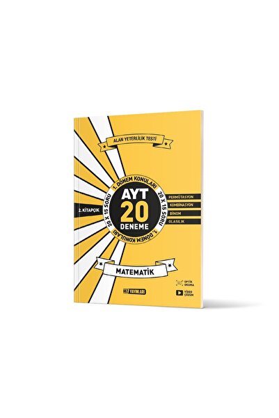 Hız Yayınları AYT MATEMATİK 20 Lİ İLK DÖNEM DENEME 2.KİTAP