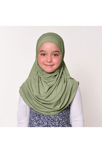 ZAHRANUR HİJAB Практичен шал/шал от една част за деца на 6-11 години