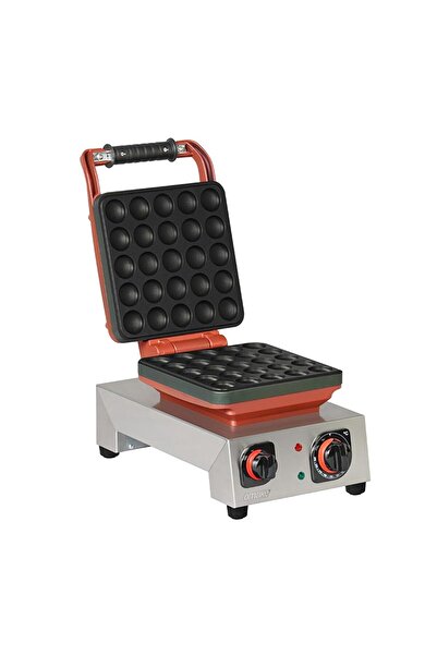 OMAKE Zamanlayıcılı Mini Top Tekli Waffle Makinesi, Elektrikli