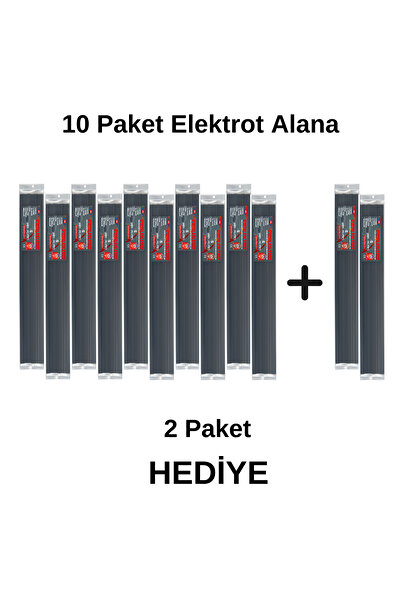 Prolektro S (ABS) Siyah Geniş Plastik Kaynak Elektrodu-10 Paket Alana 2 Paket Elektrot Hediye