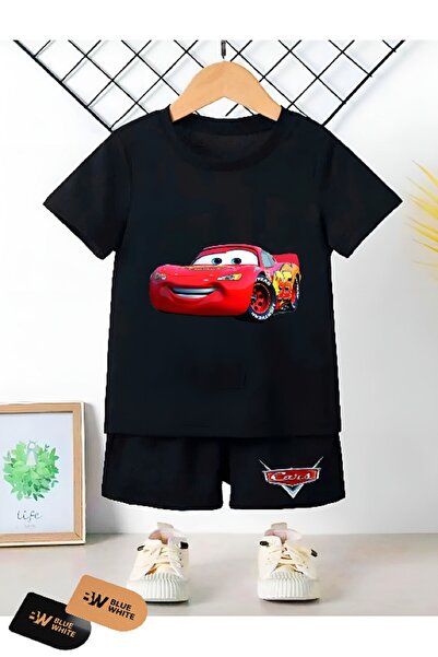 FRİENDS KİDS Σετ παιδικό σορτς και μπλουζάκι με σχέδιο Şimşek Maccuın