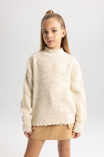DeFacto Strickpullover mit Rundhalsausschnitt für Mädchen A2890a823wn