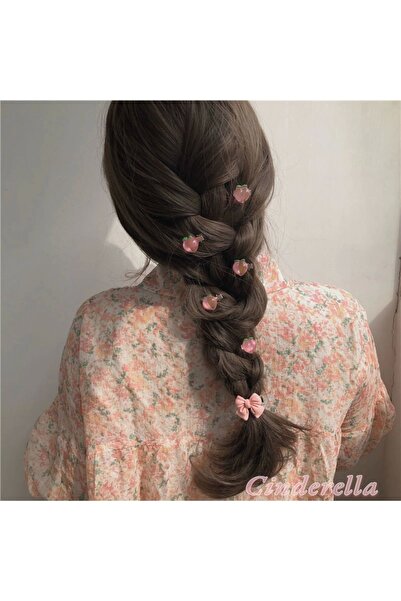 Cinderella 5'li Çilek Figürlü Mini Pens Saç Çocuk Toka Seti - Kadın Saç Akses...
