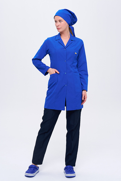 ZENAPRON Kadın Personel Önlüğü ve Pantolon + Boneli - 3 lü Set