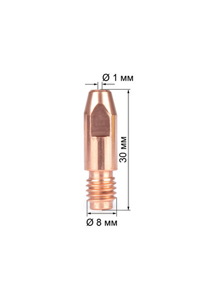 oskonweld m8x1.0 mm ecu meme (20 adet)