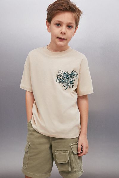 GRIMELANGE PERTH Beige Men's T-Shirt