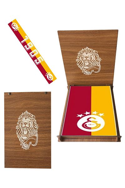 Galatasaray 1905 Model Licensed Lion Ξύλινο Φουλάρι - Σε κουτί