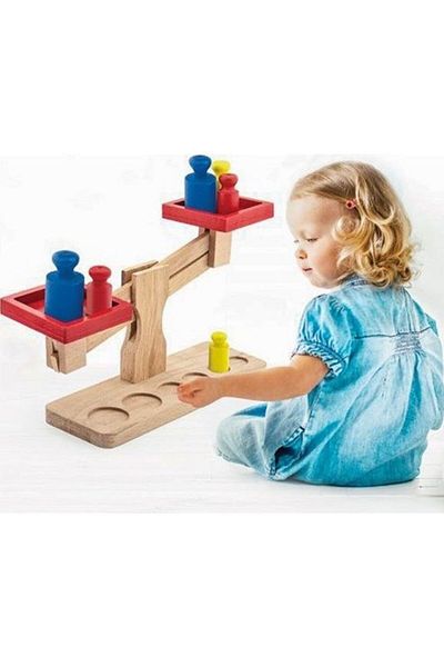 Play Wood Scale with Wooden Box 313