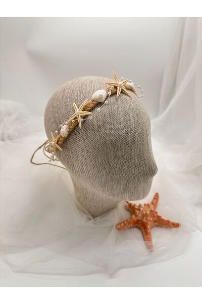 LİNA ATELIER مشبك مشط على شكل تاج من Sea Star 005 لحفلات خطوبة العروس