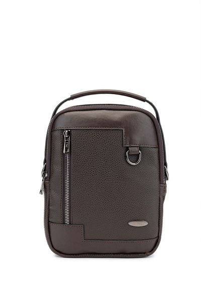 Tamer Tanca Men's Vegan Brown Body Bag - Bag Design