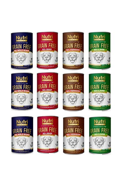Nutri Canin Tahılsız Karışık Köpek Konservesi 400 Gr. X 12 Adet