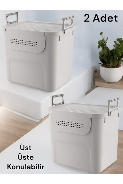 Motek Mt-35 Mybox 30 Litre Çok Amaçlı Organizer Saklama Kutusu (2 ADET)