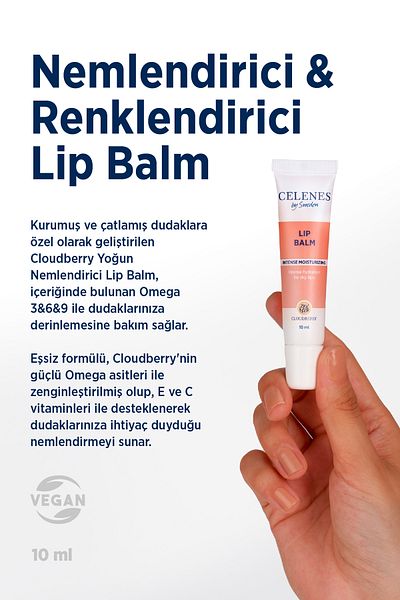 Celenes Intensive Moisturizing and Soothing Cloudberry Lip Balm 10 ml