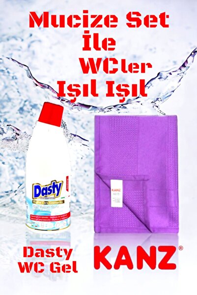 Kanz Alman Mikrofiber Bez 1 Adet, Dasty WC Gel 1 Adet