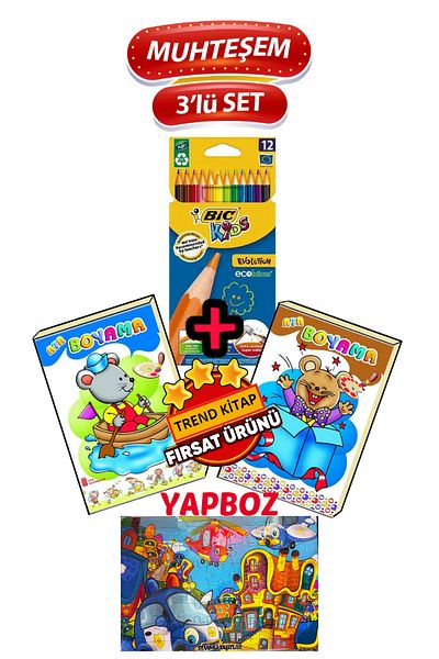 Bic 12 Color Tropicolor Kids Dry Crayons