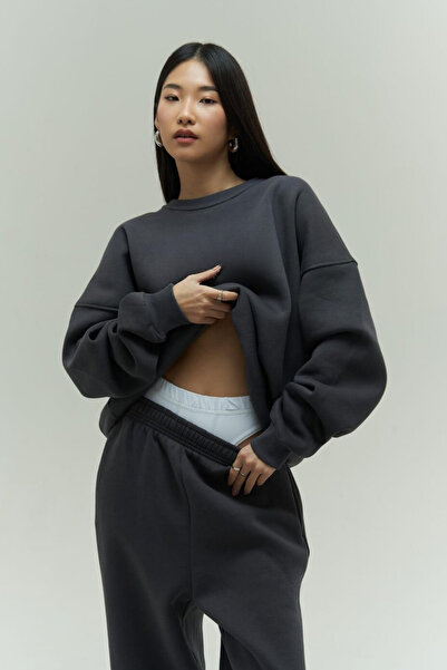 BayBayan Γυναικείο σετ φόρμας 3 νημάτων κανονικής αναδιπλούμενης με ελαστικά ...