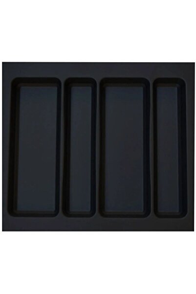 GörSeç 47X49 cm Organizer - Set of 2 Black Ladle and Spoon Holder (E Cuttable 45X40 cm)