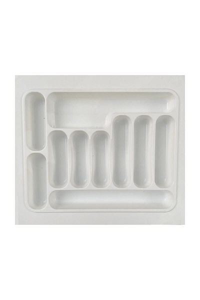 GörSeç 55x49 Cm Suport pentru linguri alb - Organizator pentru sertar și linguriță, (48x40 cm poate fi tăiat)