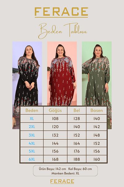 Ferace Navy Blue Large Size Summer Hijab Dress - Women