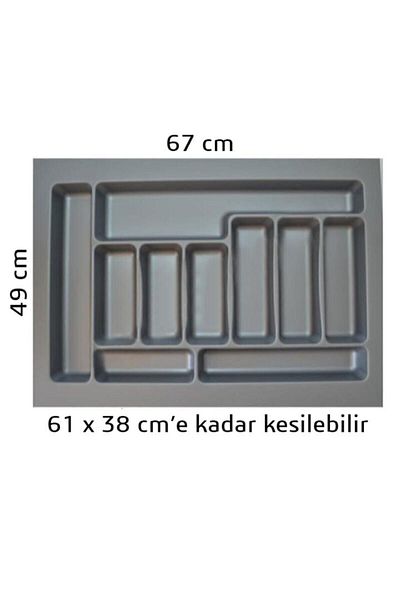 GörSeç 67X49 cm - Органайзер за черпак и лъжица, 60X40 cm E Cut