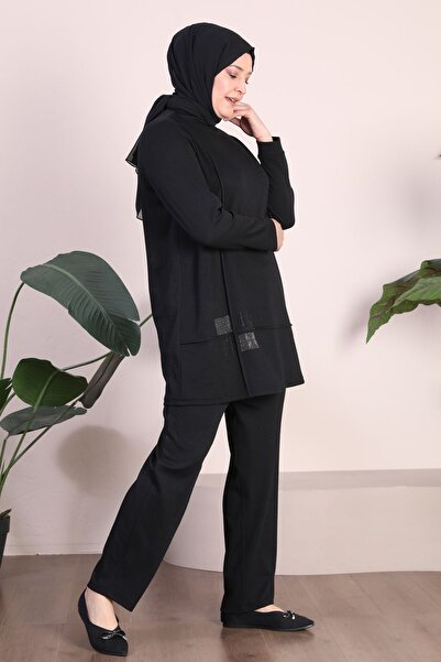 Ferace Women's Plus Size Hijab Clothing Seasonal Combed Cotton Suit