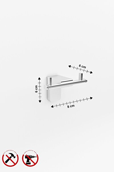 Alper Banyo Premium F1 Model Bornoz Askılık | Paslanmaz Çelik | 5 Yıl Garantili Şık Banyo Askısı