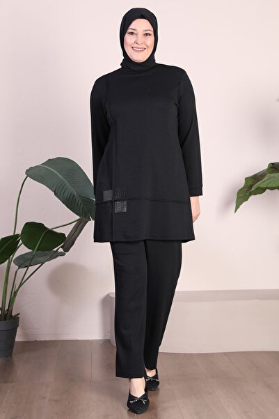 Ferace Women's Plus Size Hijab Clothing Seasonal Combed Cotton Suit