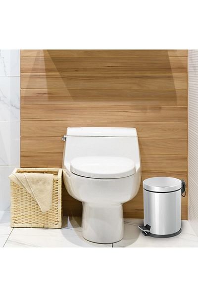 Royal Coș de gunoi cu pedală din inox de 3 litri