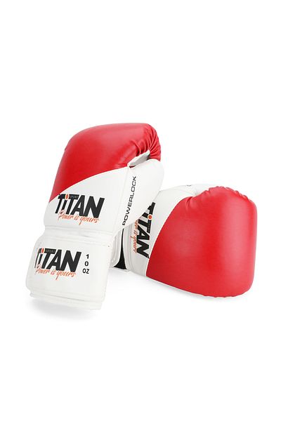 Titan Sport Red White Boxing Gloves