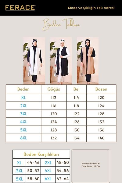 Ferace Women's Large Size Vest Mother Vest Is Hijab Clothing Women's Vest Brown
