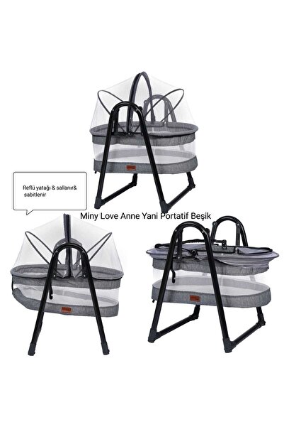 Pashababy Pasha Baby Miny Love Beşik Reflü Yatağı Anakucağı Portatif Beşik Salıncak Bebek Salıncağı