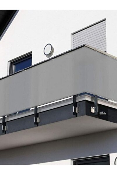 GUZIDEN 3,5 Metre X 65cm Gri Renk Balkon Demiri Brandası Su Geçirmez Bağlama ...