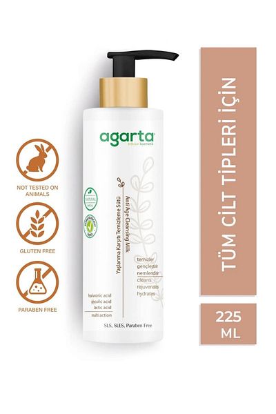 Agarta Natural Anti-Aging Cleansing Milk 225 ml